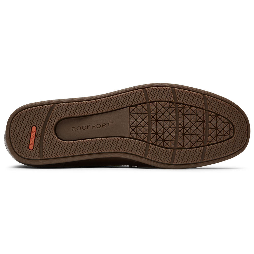 Sapato Vela Rockport Homem Marrom Escuro - Malcom Penny - 74538XKMD